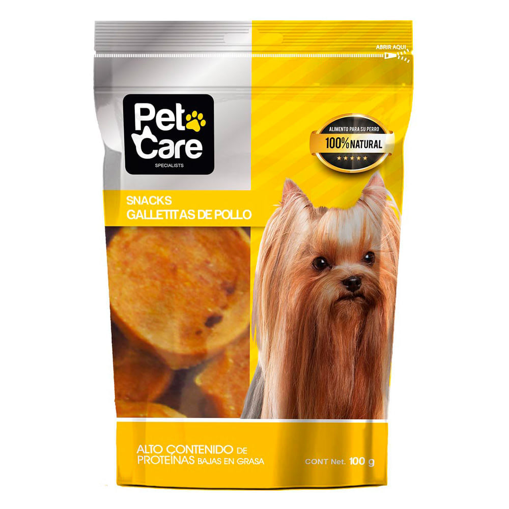 Pet Care Snacks para Perros Galletitas de Pollo Doypack 100 g