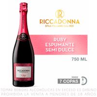 Espumante Ruby Riccadonna Semi Dulce Botella 750ml