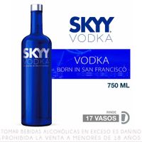 Vodka Skyy Botella 750ml