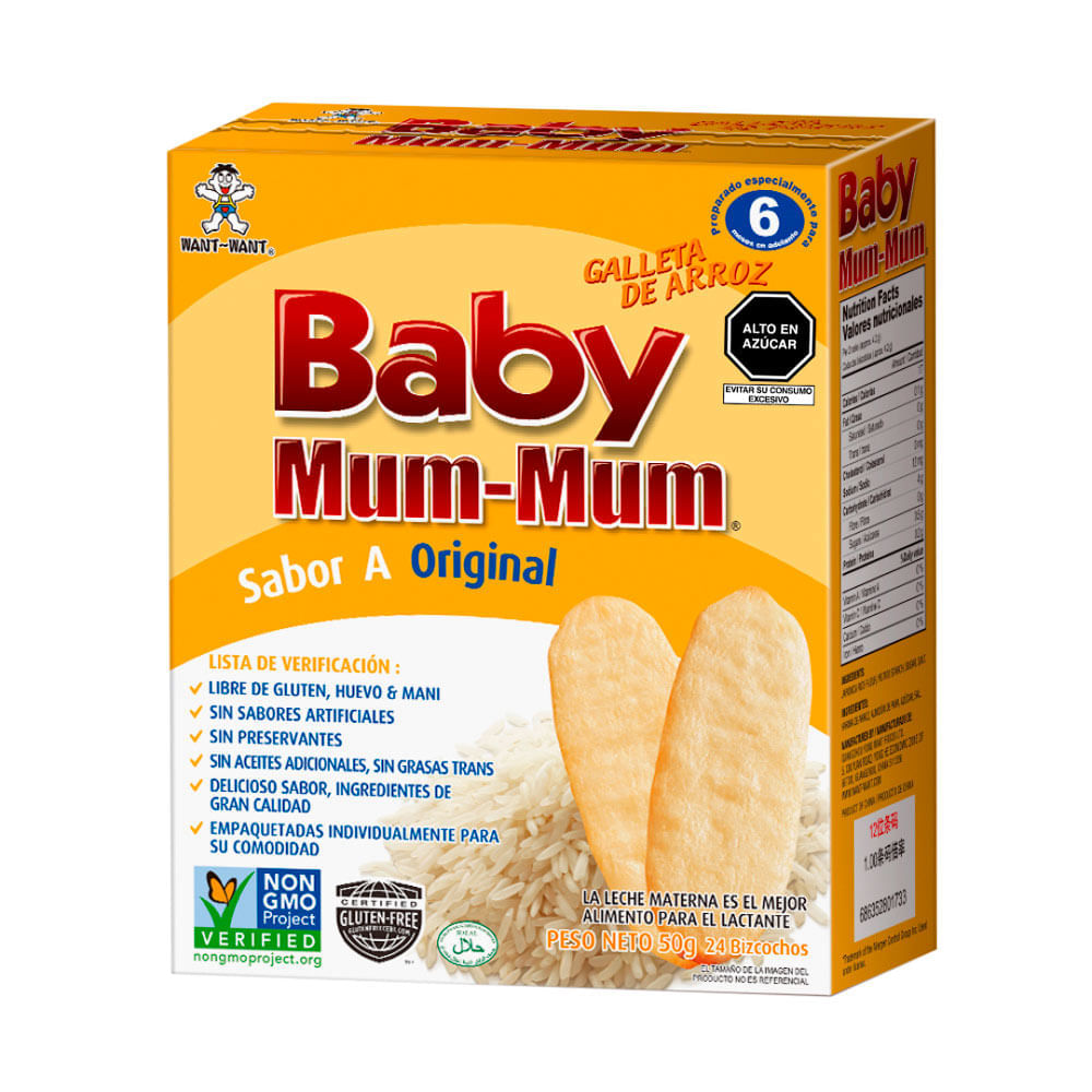 Galleta de Arroz Baby Mum-Mum Original Caja 50 gr