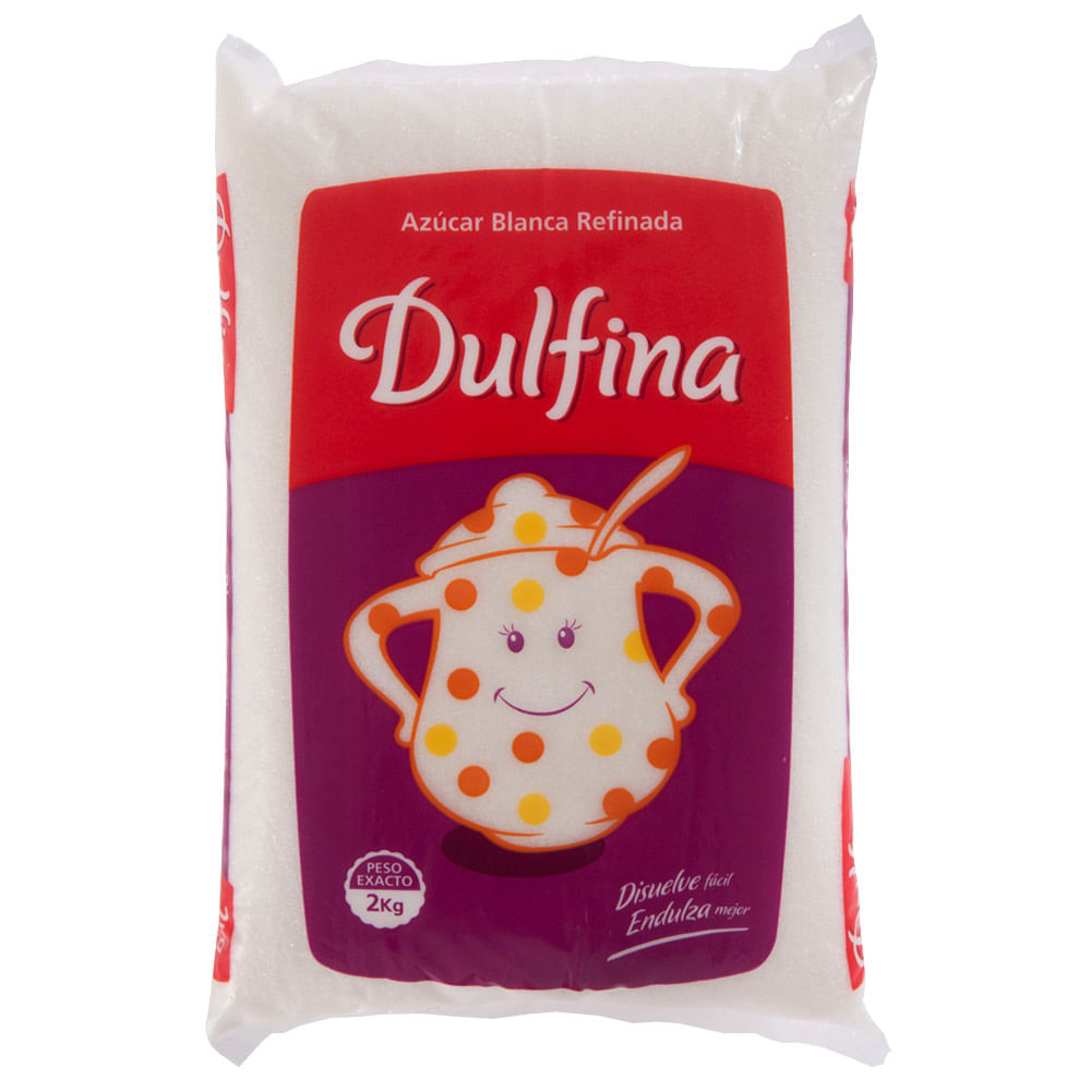 Azúcar Blanca Refinada Dulfina Bolsa 2 kg