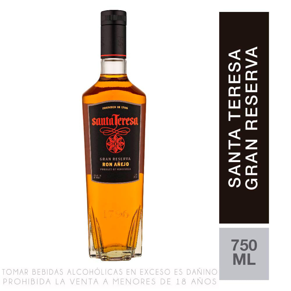 Ron Añejo Gran Reserva Santa Teresa Botella 750ml