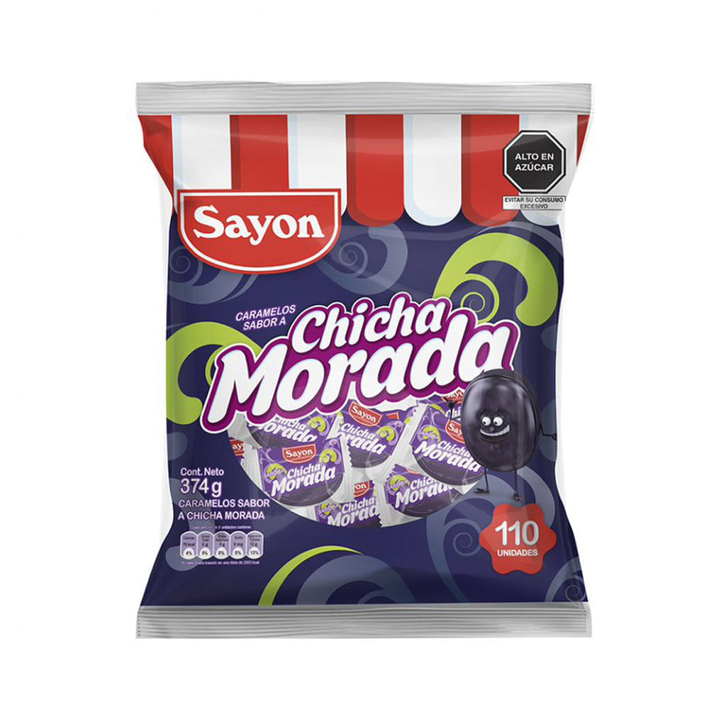 Caramelos Sayon Chicha Morada 374g