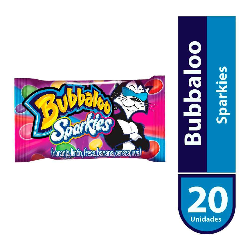 Caramelos Masticables Bubbaloo Sparkies Bolsa 25 g
