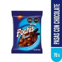Pasas Bañadas con Chocolate Fochis 70g