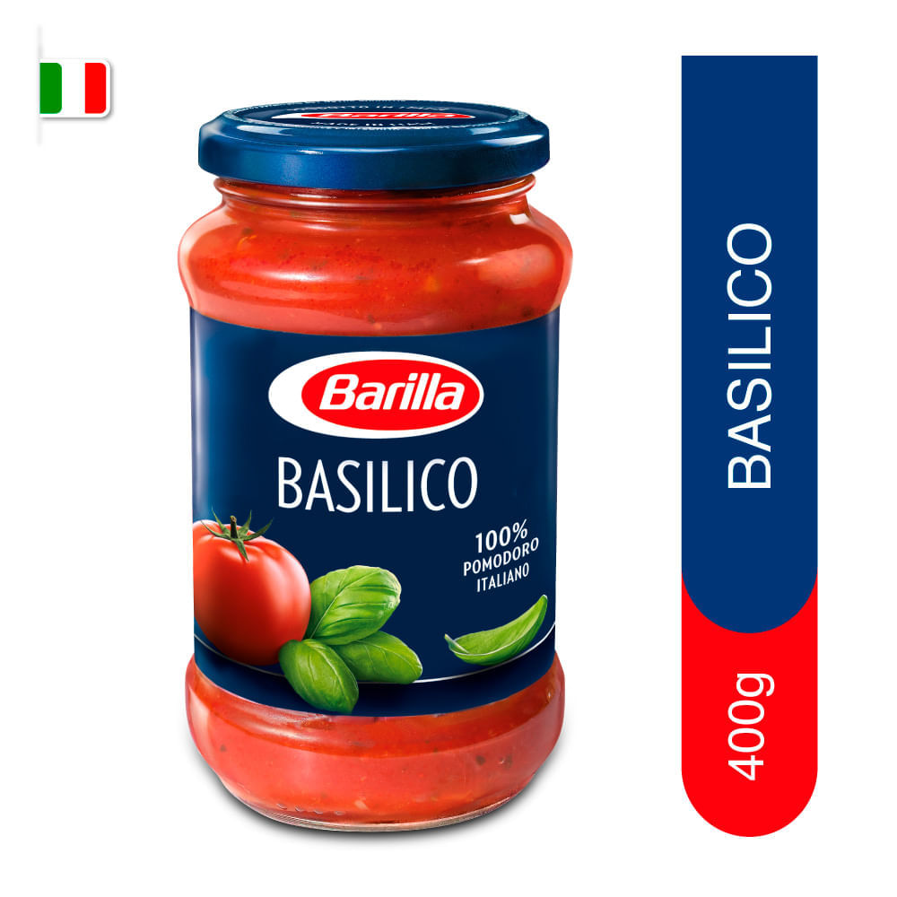 Salsa Basilico Barilla Frasco 400 g