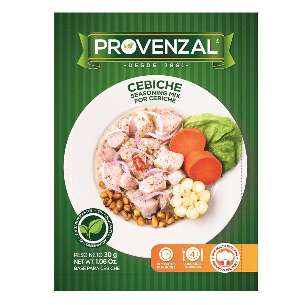 Base para Cebiche Provenzal Sobre 30 g