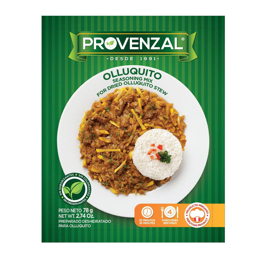 Base para Olluquito Provenzal Sobre 78 g