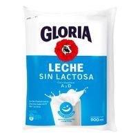 Leche Parcialmente Descremada Gloria Sin Lactosa Bolsa 900ml