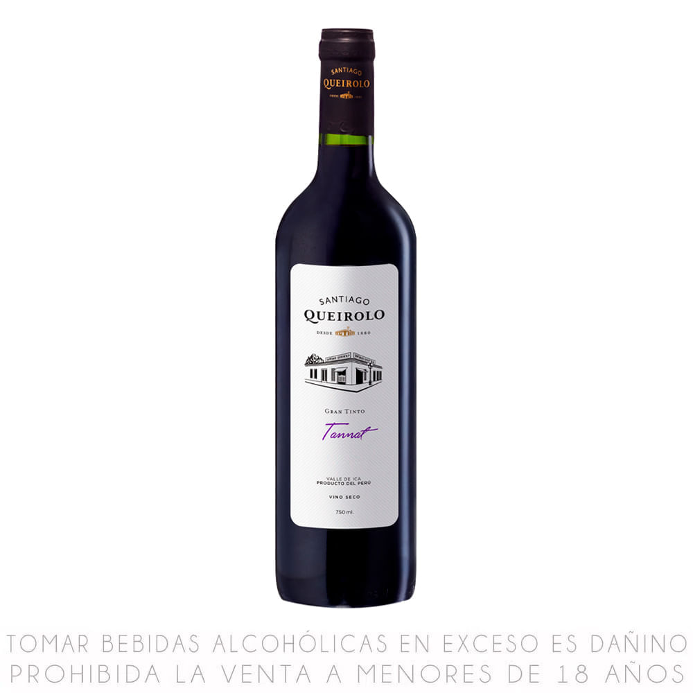 Vino Tinto Seco Santiago Queirolo Tannat 750 ml