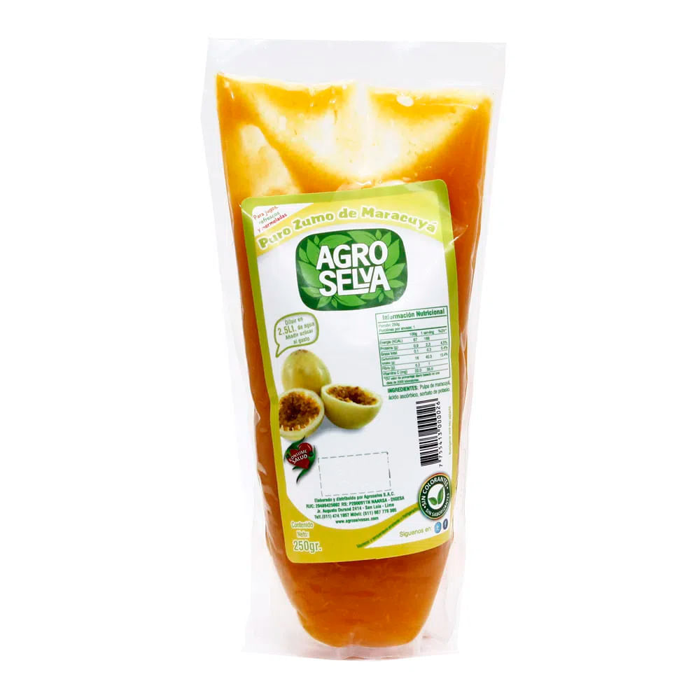 Pulpa de Maracuyá Agroselva Doypack 250g
