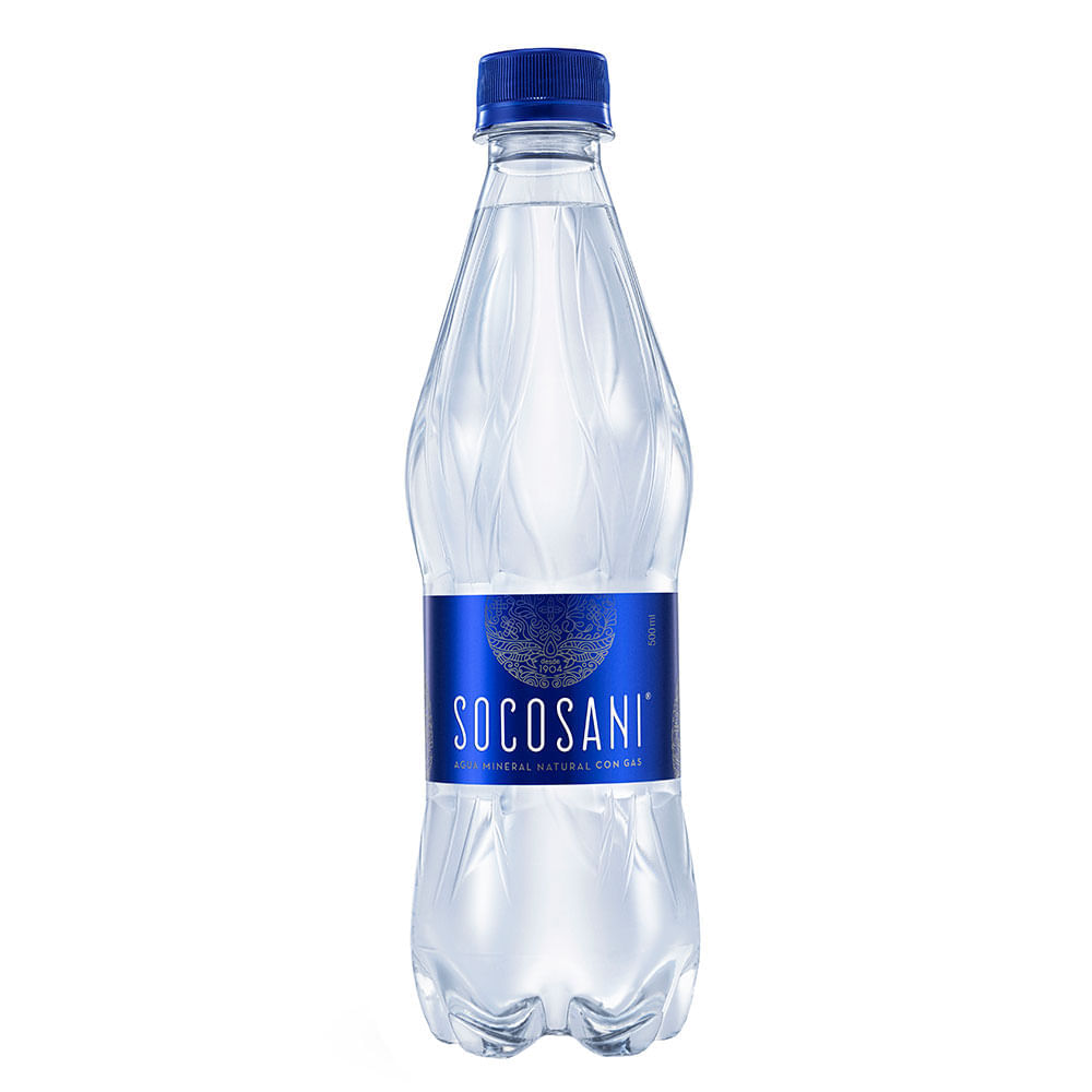 Agua Mineral Con Gas Socosani Botella 500 ml