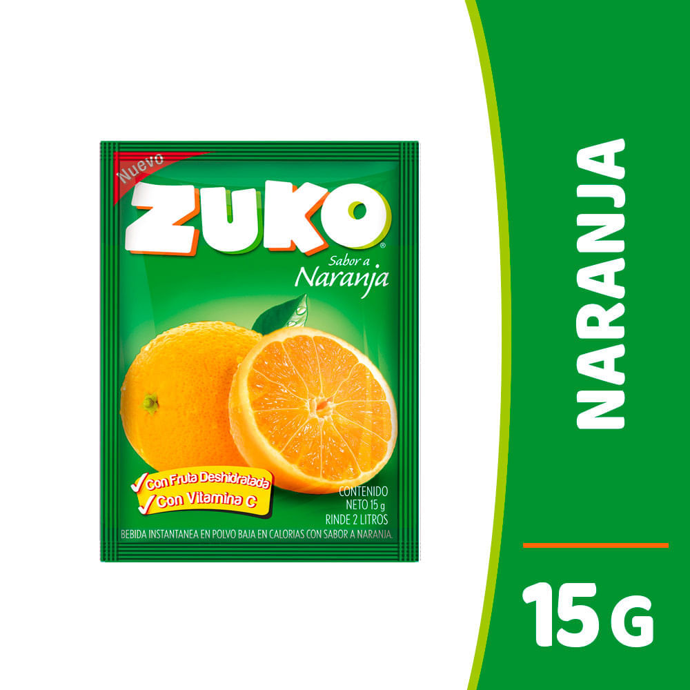 Refresco Instantáneo Sabor Naranja Sobre 15 g