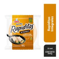 Tortillas de Trigo Integrales Rapiditas Bimbo Paquete 12 unid
