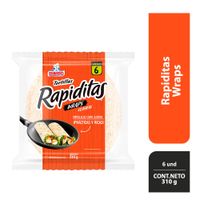 Tortillas de Trigo Clásicas Rapiditas Wraps Bimbo Paquete 6 unid