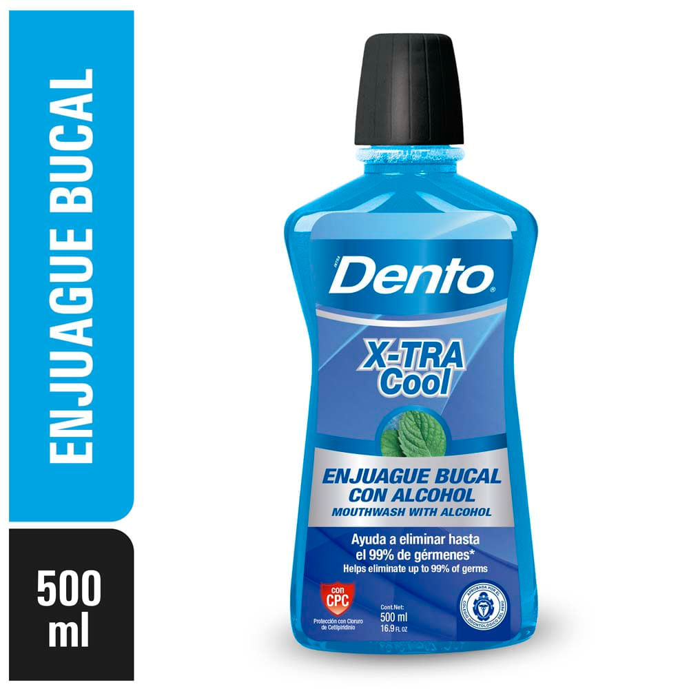 Enjuague Bucal Dento X-Tra Cool 500ml