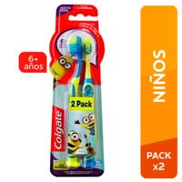 Cepillo de Dientes para Niños Colgate Smiles 6+ Años Minions 2un