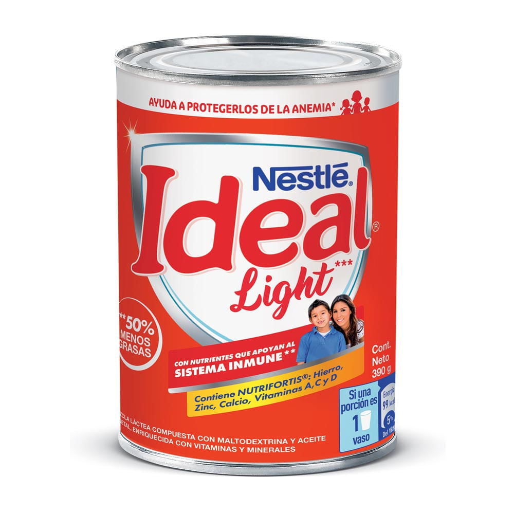 Mezcla Láctea Ideal Light Lata 390g