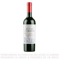 Vino Tinto Malbec Altas Cumbres 750ml