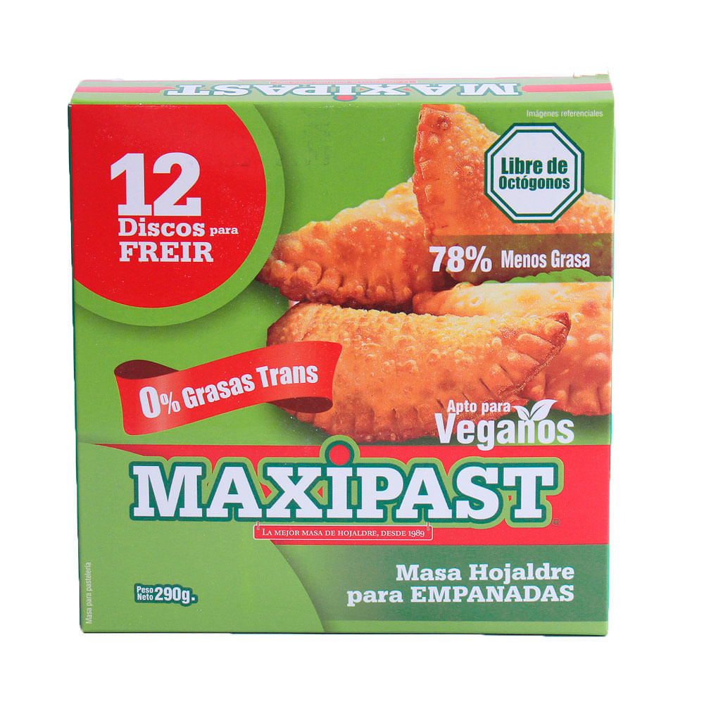 Masa Hojaldre para Empanadas Maxipast 12un