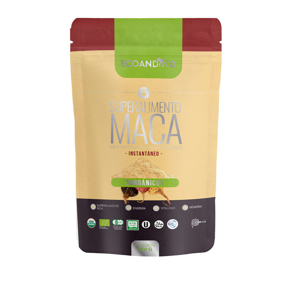 Maca Gelatinizada Instantánea Ecoandino Orgánica 250g