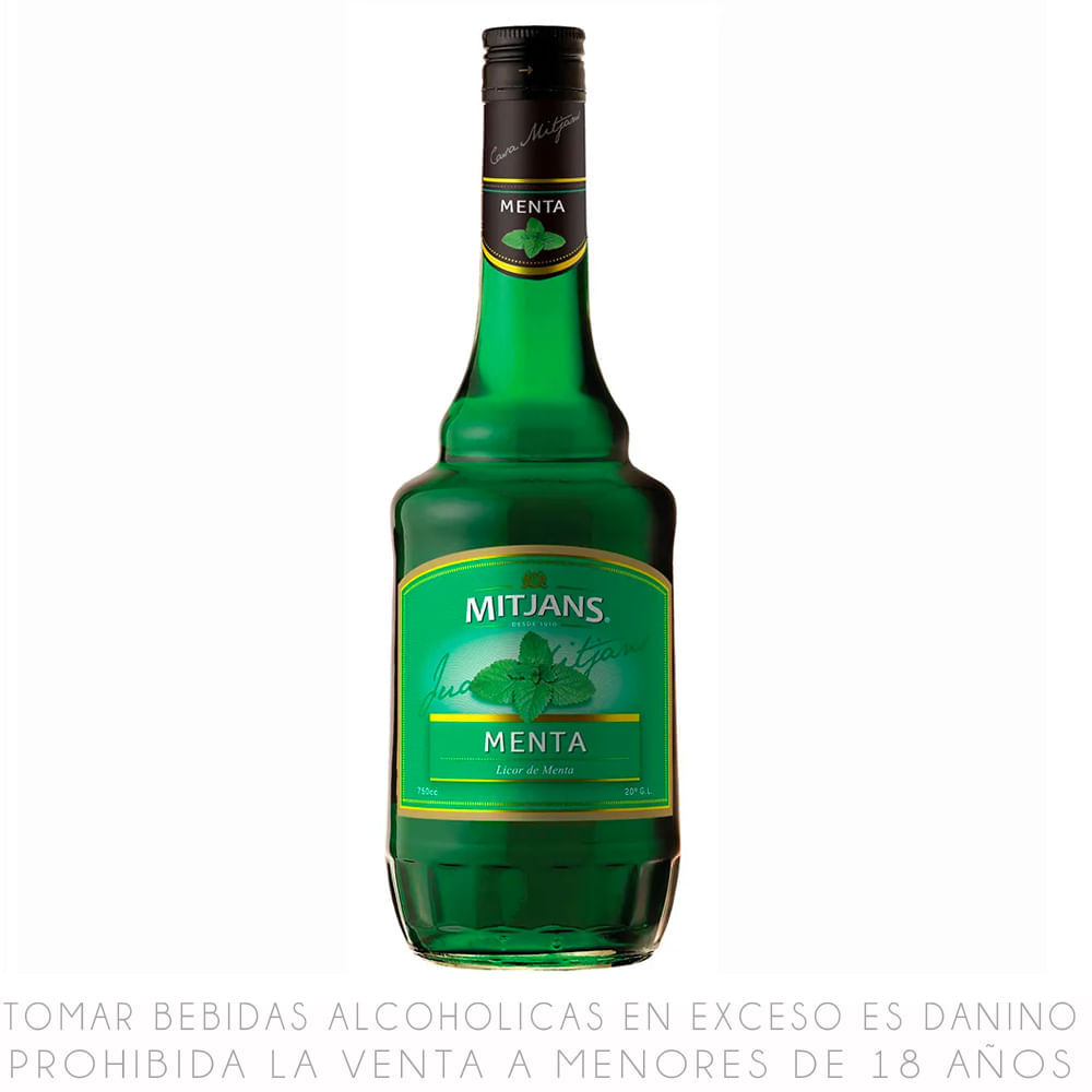 Licor de Menta Mitjans Botella 750 ml