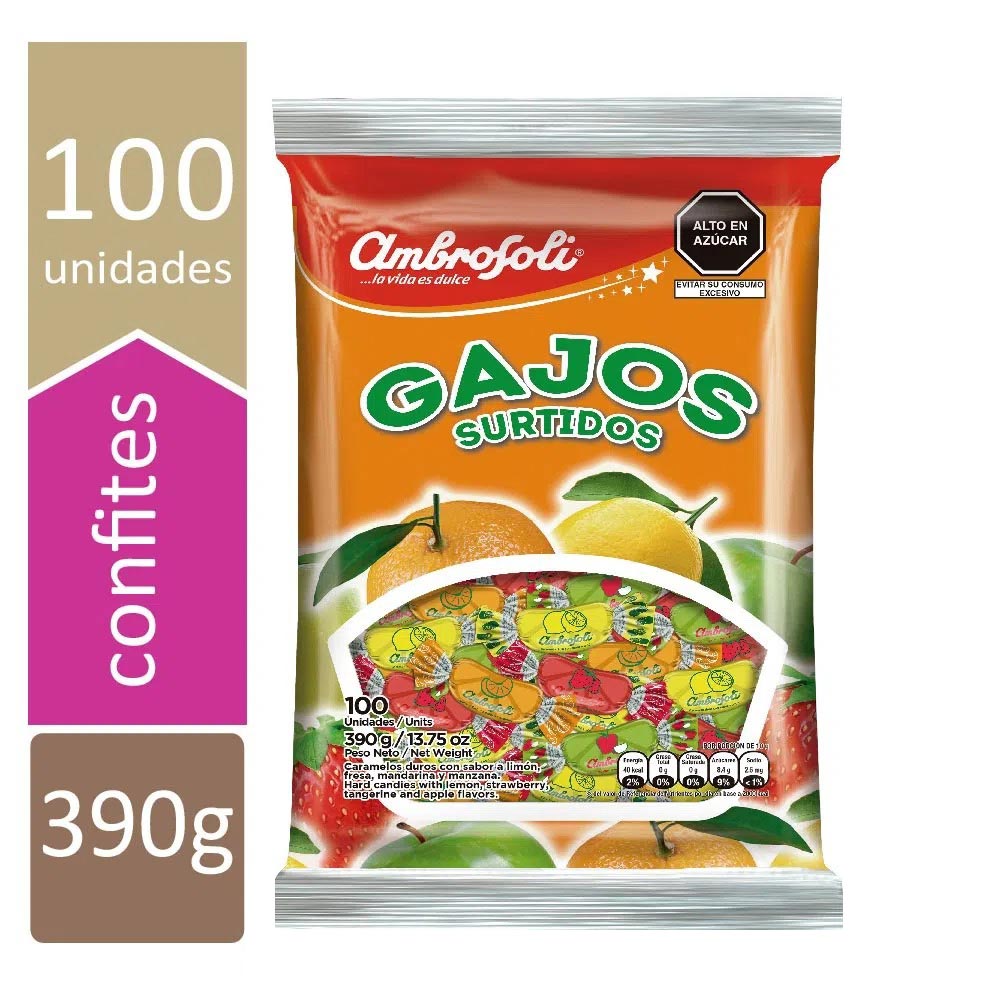 Caramelos Gajos Surtidos 390g