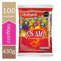 Caramelos con Relleno Líquido Bon Ami Frutas 430g