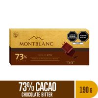 Chocolate Bitter 73% Cacao Montblanc 190g