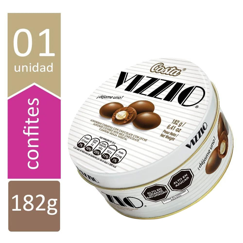 Chocolate Vizzio Lata 182 g