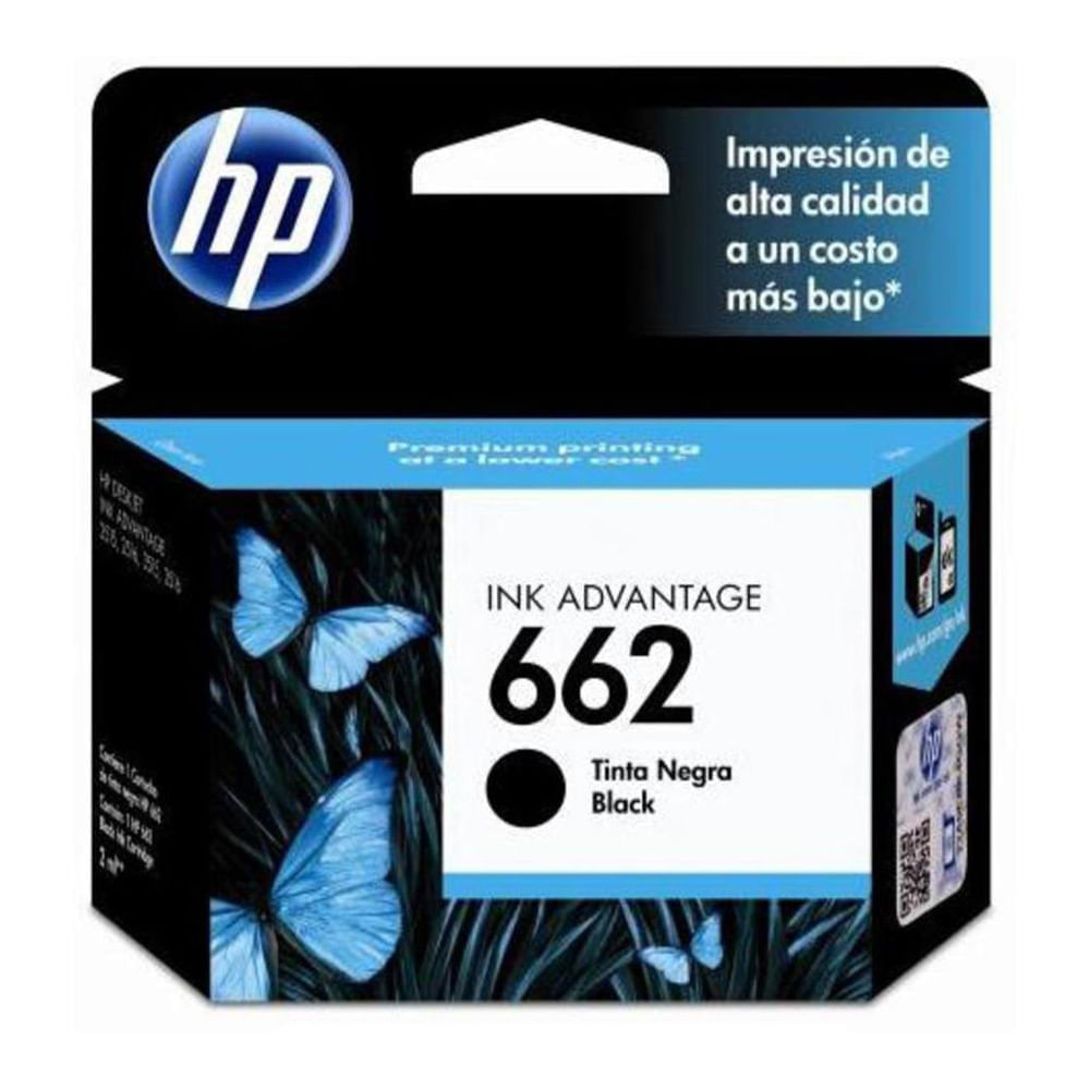 Hp Cartucho de Tinta HP662 Negro