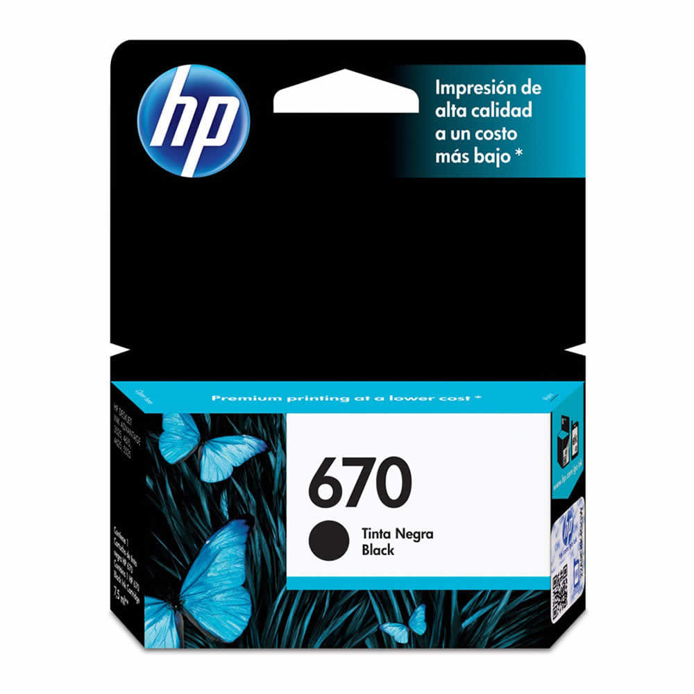 Hp Cartucho de Tinta 670 Negro