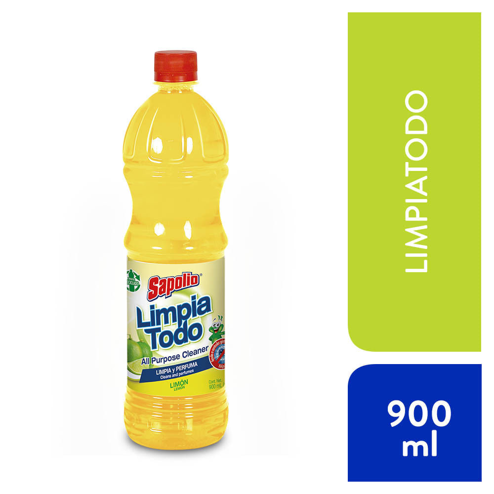 Limpiatodo Antibacterial Sapolio Limón 900ml