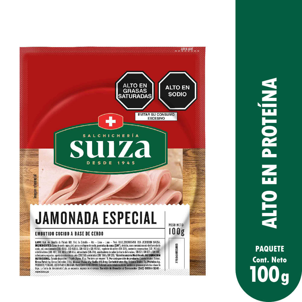 Jamonada Especial Suiza 100g