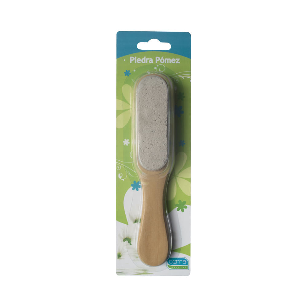 Piedra Pómez Terra Natural con Mango de Madera