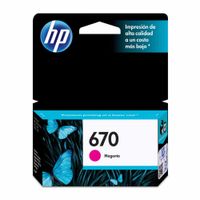 HP Cartucho de Tinta 670 CZ115AL Magenta