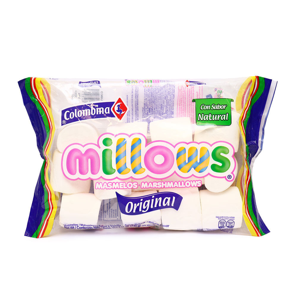 Marshmallows Millows Cilindro Bolsa 145 g