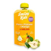 Compota Smiley Kids Pera + Plátano + Mango 90g