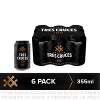 Sixpack Cerveza Tres Cruces Lata 355ml