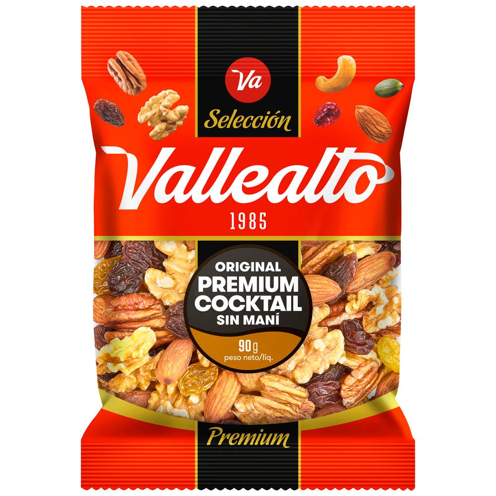 Premium Cocktail Sin Maní Original Vallealto 90g