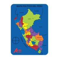 Juego Didáctico Mapa del Perú Arti Creativo