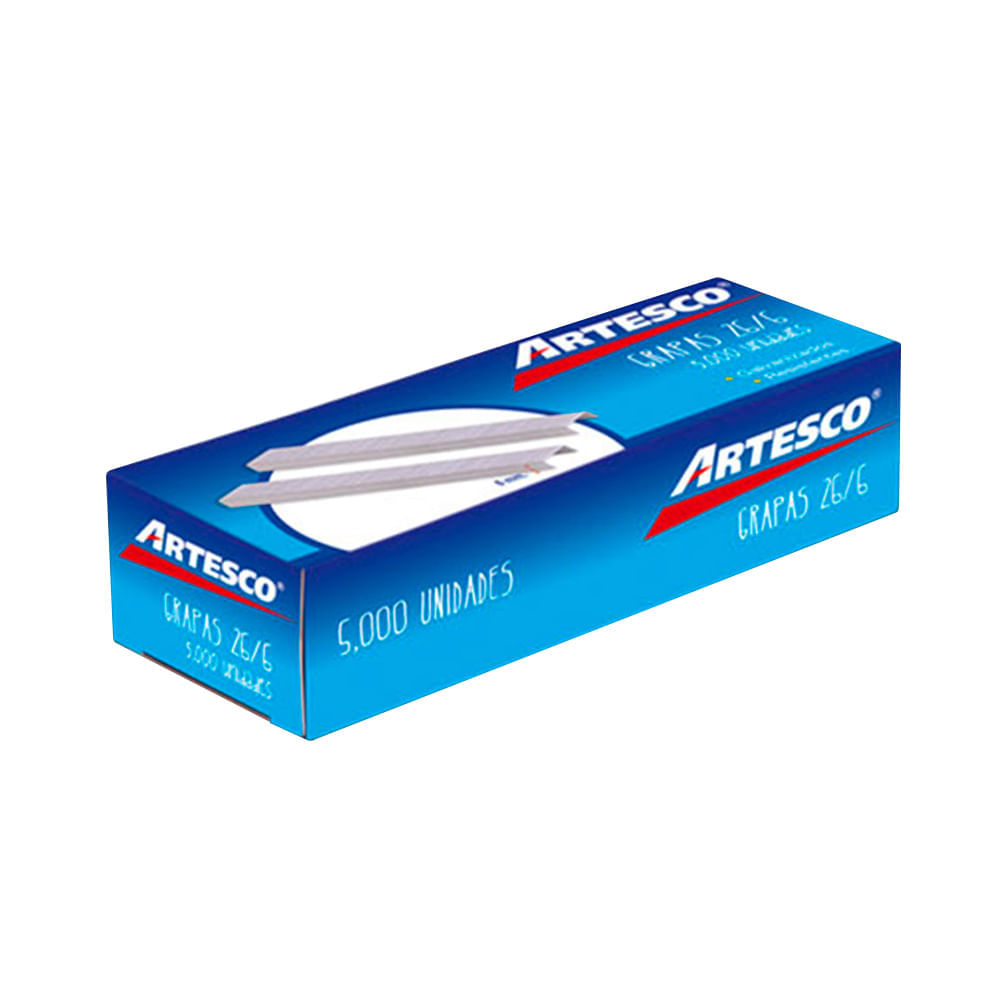 Artesco Grapas 26/6 Caja 5000 unid