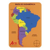 Juego Didáctico Mapa de Sudamérica Arti Creativo