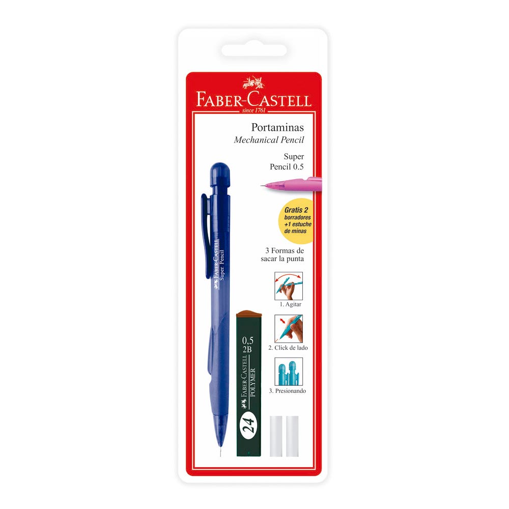 Portaminas Pencil 1 unid + Estuche Mina x2