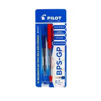 Pilot Lapicero Tinta Seca BPS-GP Blíster 2 unid Azul / Rojo