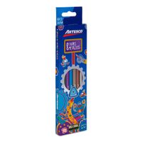 Artesco Colores Triangulares Metálicos Caja 8 unid