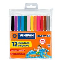 Vinifan Plumones Delgados Happy 45 Estuche 12 unid