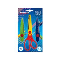 Artesco Tijera de Formas 3 en 1 17 cm