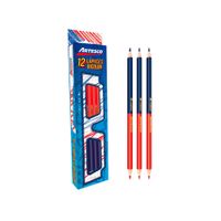 Artesco Lápiz Triangular Bicolor Caja 12 unid