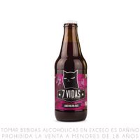 Cerveza Artesanal 7 Vidas American Red Botella 340ml